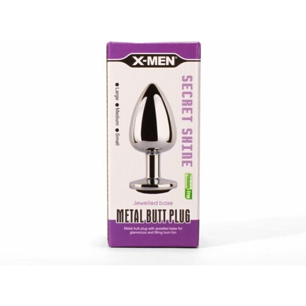 X-MEN Secret Shade Metal Butt Plug Black S
