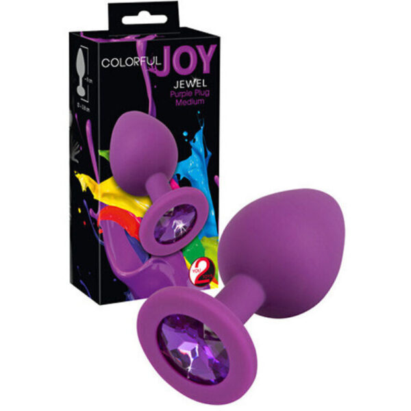 4024144537099 colorful joy jewel purple plug