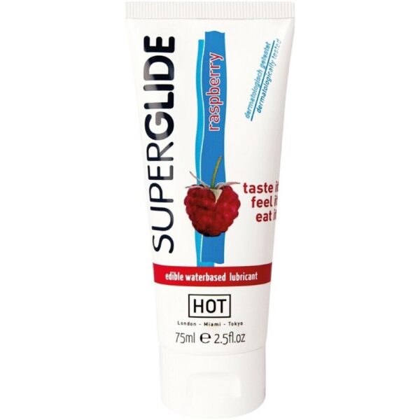 4042342001471 hot superglide edible lubricant waterbased raspberry 75 ml
