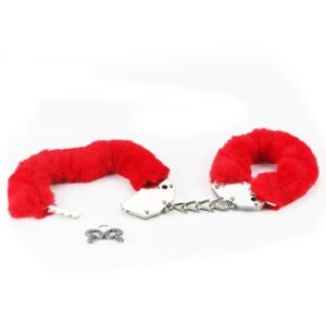 Avantaje - 46970260900607 fetish pleasure fluffy hand cuffs red