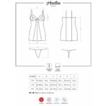 Model - 5901688212431 heartina chemise thong red s/m