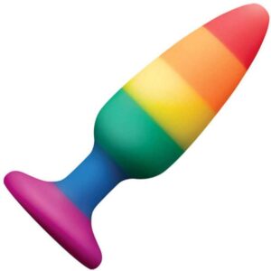 657447100796 colours pride edition pleasure plug medium -rainbow