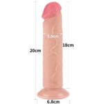 Model - 6942063400301 8 inch sliding skin dual layer dong flesh ii