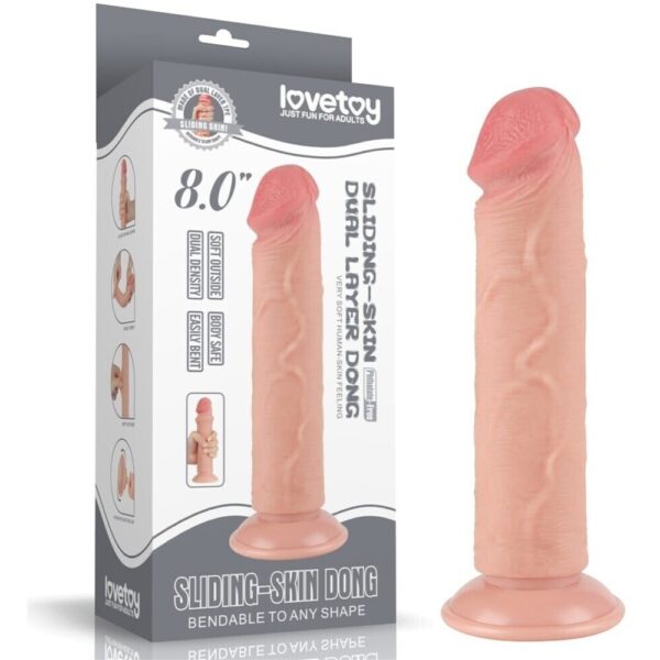 6942063400301 8 inch sliding skin dual layer dong flesh ii