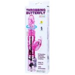6959532312676 throbbing butterfly vibrator pink