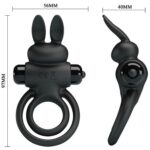 6959532324082 pretty love vibrant ring 3 black - Detalii