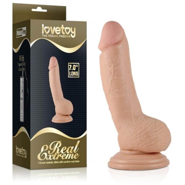 6970260902052-7" Real Extreme Dildo Flesh
