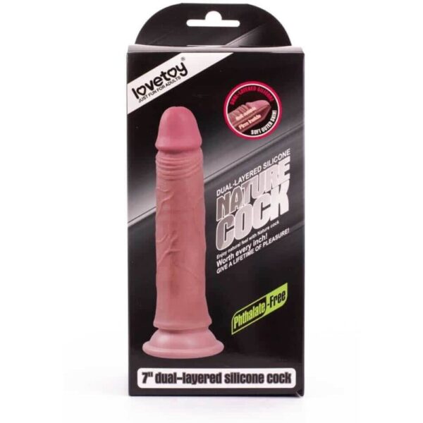 6970260905084-7" Dual-Layered Silicone Nature Cock Flesh