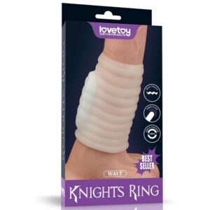 6970260907453 vibrating spiral knights ring (white) iv