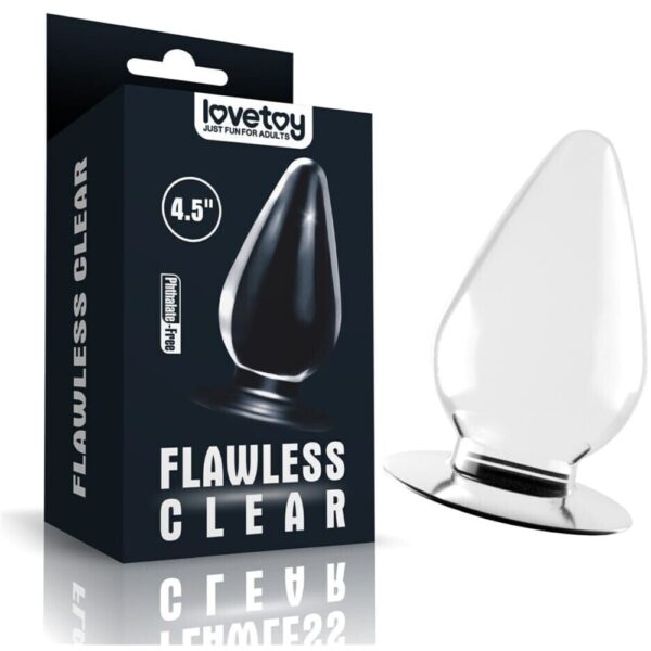 6970260908900-4.5''  Flawless Clear Anal Plug