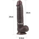 Review 6970260909419 9.5 inch sliding skin dual layer dong brown
