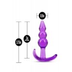 819835026075 b yours triple bead plug purple - Ambalaj