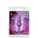 Model - 819835026075 b yours triple bead plug purple