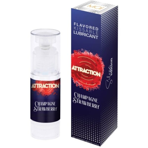 8435465323883 lubricant attraction champagne strawberry 50 ml