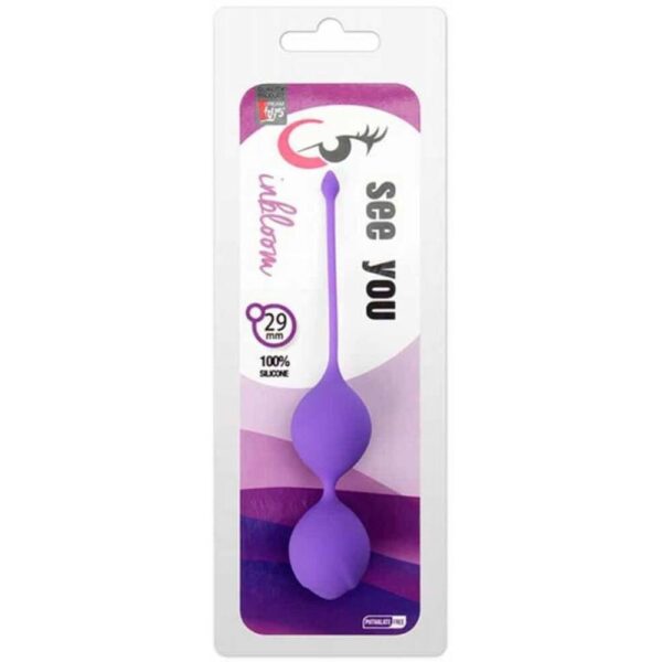 8719325086669 see you in bloom duo balls 29 mm purple