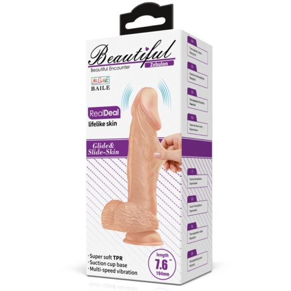 6959532327168-Beautiful Zebulon 76 " Vibrating Dildo