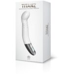 4897078635489-TITANZ 8" SILICONE RECHARGEABLE VIBRATOR IN IVORY WHITE