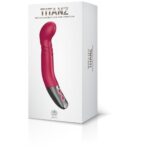 4897078635496-TITANZ 8" SILICONE RECHARGEABLE VIBRATOR IN PINK