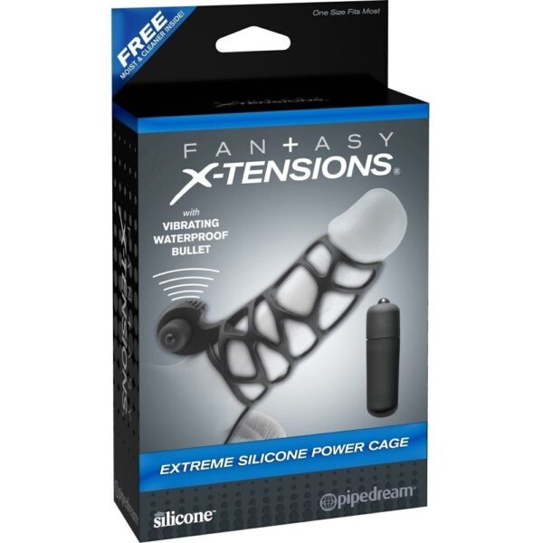 603912346084-Extreme Silicone Power Cage  Black