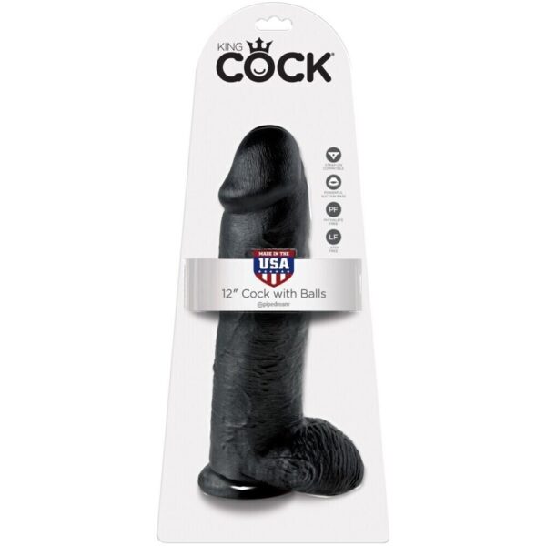 603912350326-12" Cock with Balls Black
