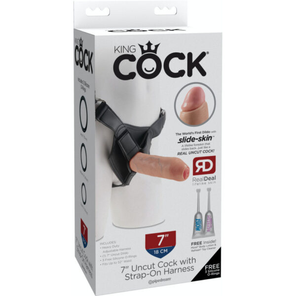 603912750928-7" Uncut with Strap on Harness  Light