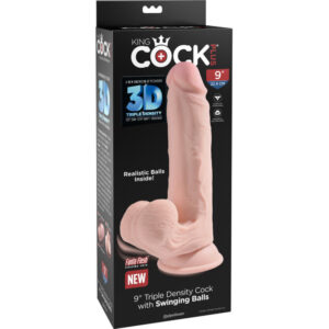 603912766318-9" Triple Density Cock With Swinging Balls Light