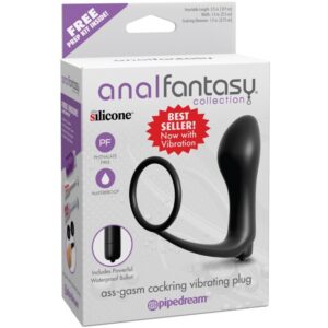 603912363388-Ass-Gasm Cockring Vibrating Plug Black