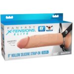 603912775617-8" Silicone Hollow Strap-on - Dual Density