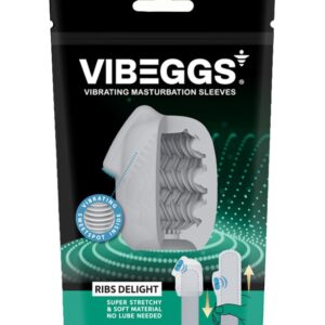 4903462555377-VIBEGGS - Ribs Delight - Vibrating Masturbation Sleeve - White