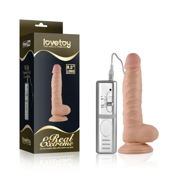 6970260901949-8.5" Real Extreme Vibrating Dildo